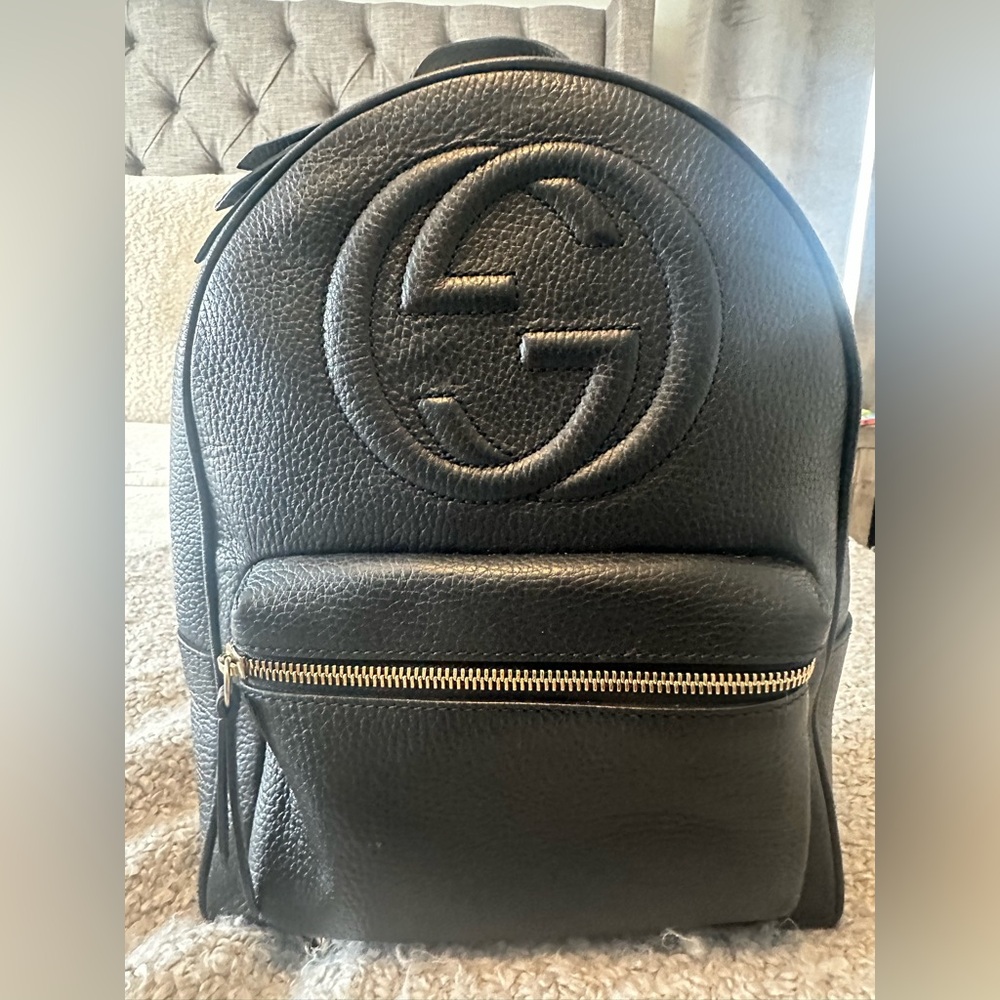 Gucci Interlocking G’s SoHo Black Backpack